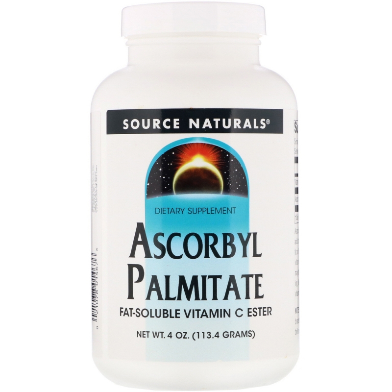 Source Naturals, Аскорбилпальмитат, порошок, 4 унции (113,4 г)