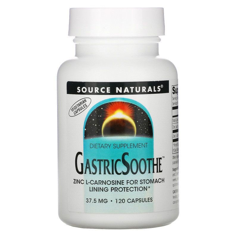 Source Naturals, GastricSoothe, 37.5 мг, 120 капсул