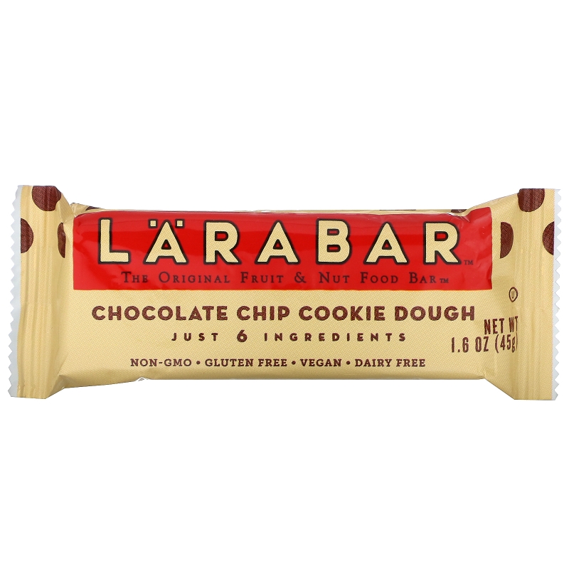 Larabar, Батончики с шоколадной крошкой  Cookie Dough, 16 батончиков, 1.6 унций (45 г) каждый