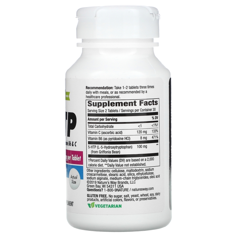 Nature's Way, 5-HTP, 60 таблеток