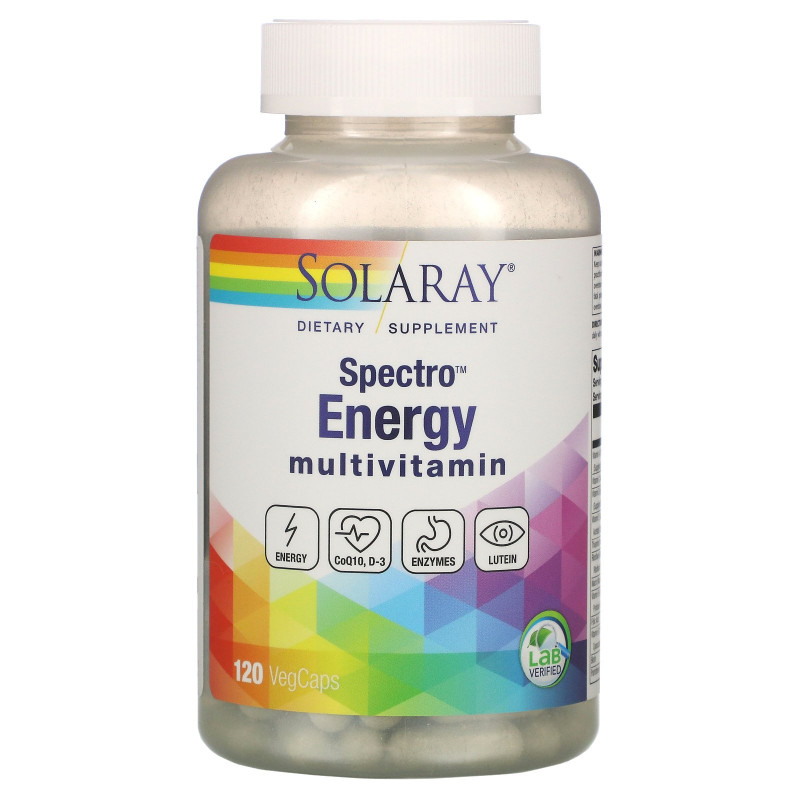 Solaray, Spectro Energy Multivitamin, 120 Veggie Caps