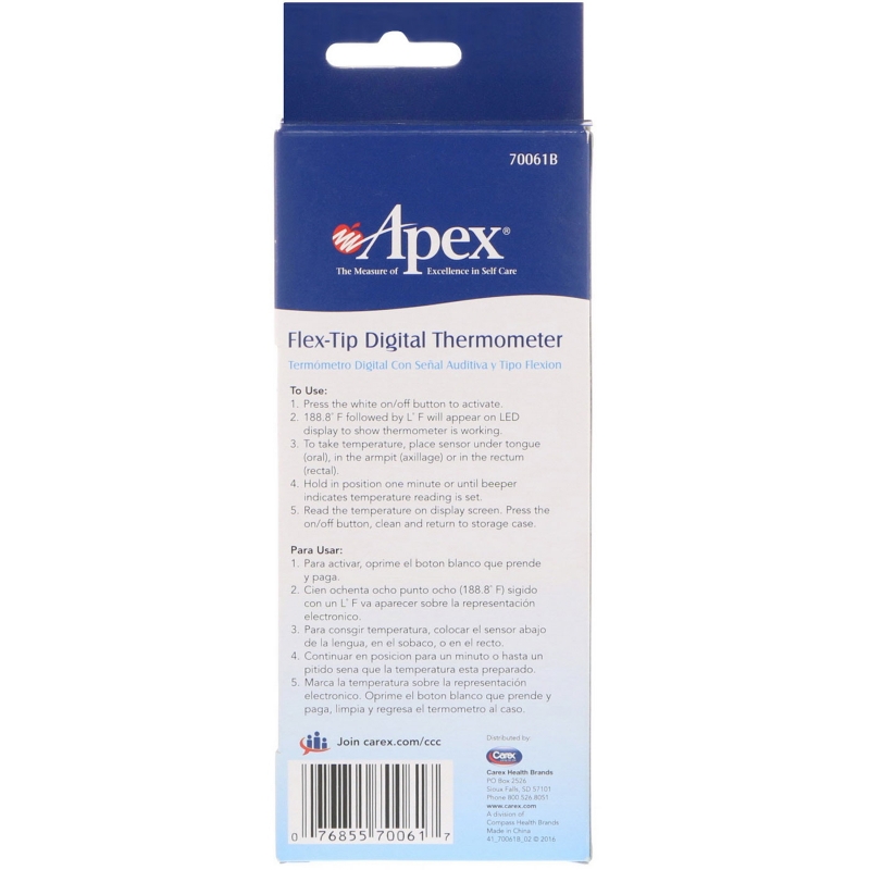 Apex, Flex-Tip Digital Thermometer, 1 Thermometer