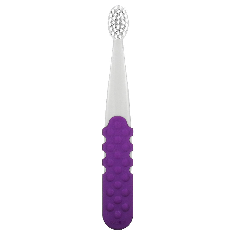 RADIUS, Totz Plus Brush, 3 Years +, Extra Soft, Gray Purple, 1 Toothbrush