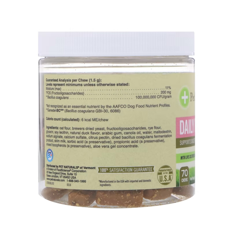 Pet Naturals, Daily Probiotic, For Dogs, 70 Chews, 3.7 oz (105 g) (Discontinued Item)