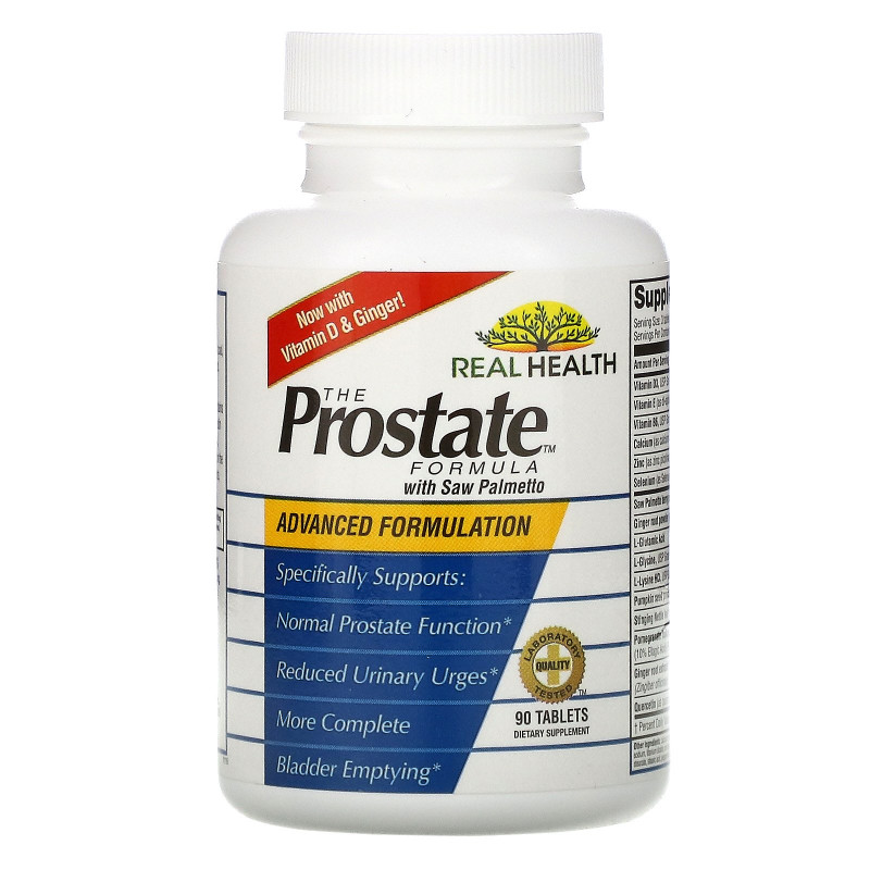 Real Health, The Prostate Formula with Saw Palmetto, 90 Tablets