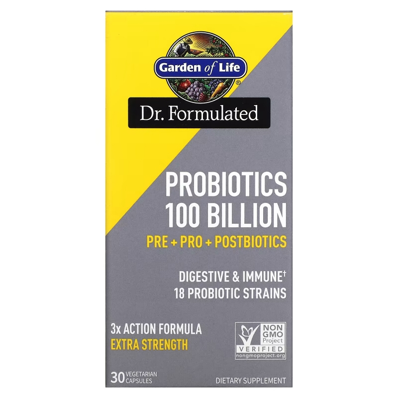 Garden of Life, Probiotics, 100 Billion, 30 Vegetarian Capsules