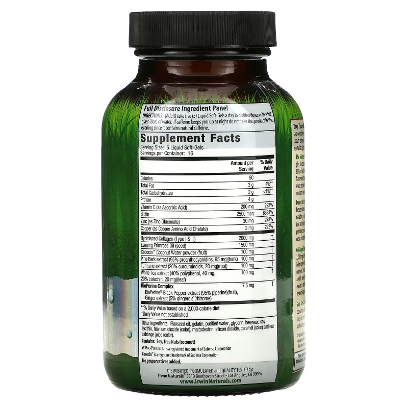 Irwin Naturals Collagen-Pure Deep Tissue 80 Liquid Soft-Gels