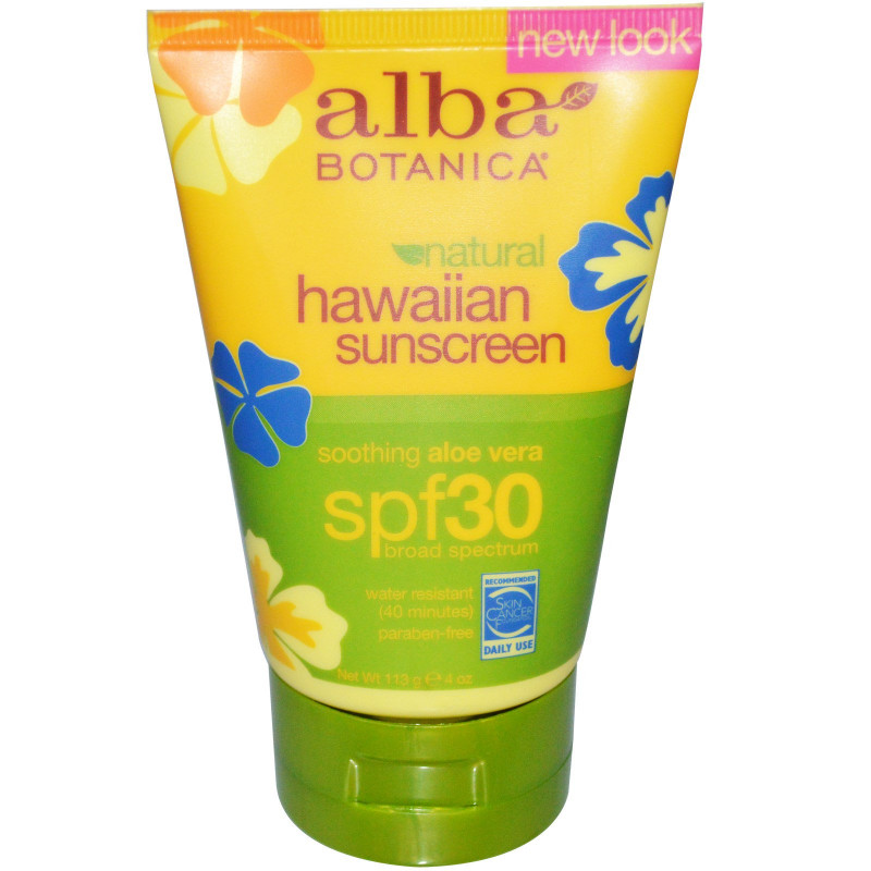 Alba Botanica Natural Hawaiian Sunscreen SPF 30 4 oz (113 g)