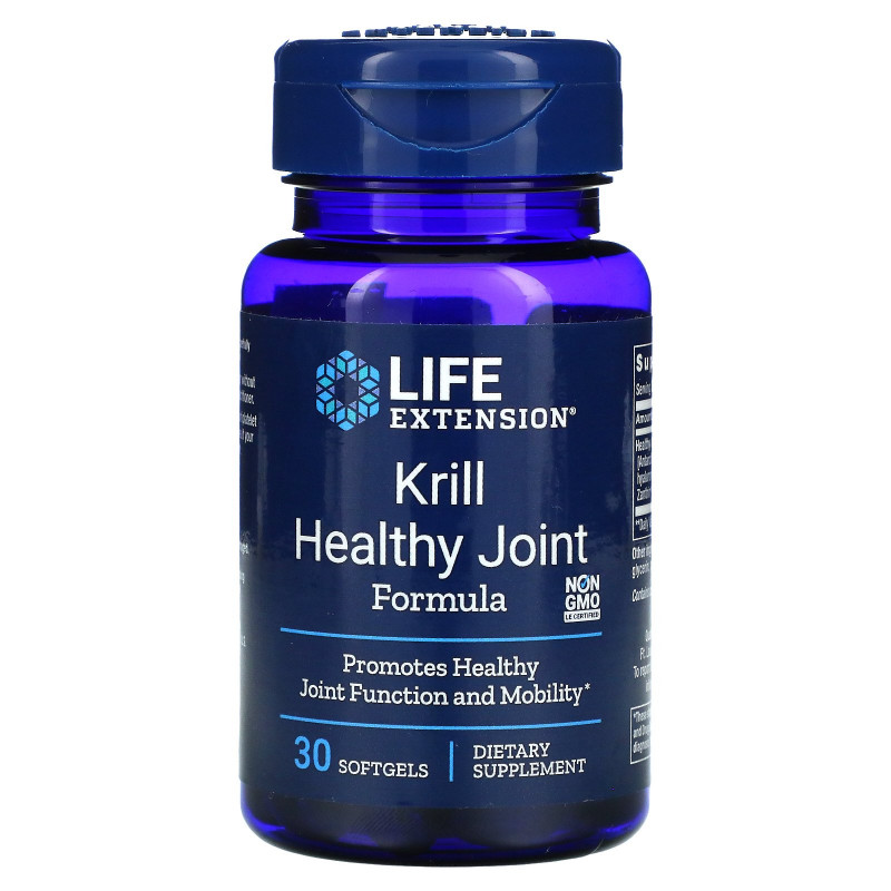 Life Extension Формула здоровых суставов из криля 30 капсул