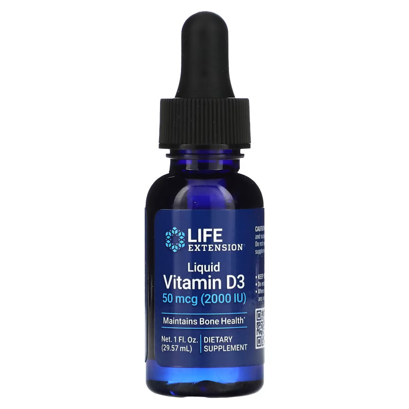 Life Extension, Liquid Vitamin D3, 2000 IU, 1 fl oz (29.57 ml)