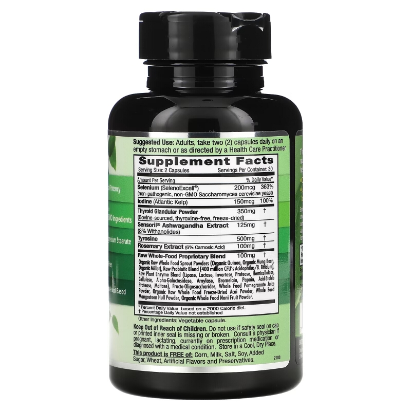 Emerald Laboratories, Thyroid Health, 60 Veggie Caps