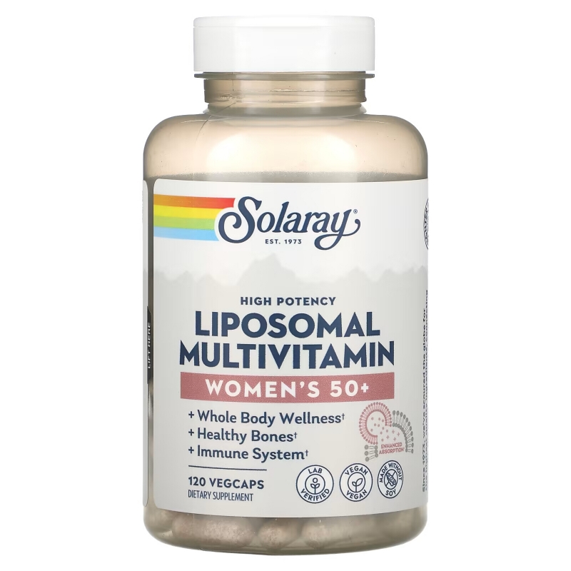 Solaray, High Potency Women's 50+ Liposomal Multivitamin, 120 VegCaps