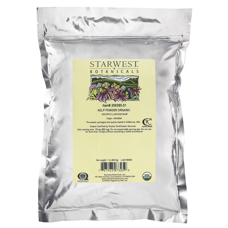 Starwest Botanicals Органическая ламинария в порошке 1 фунт (4536 г)