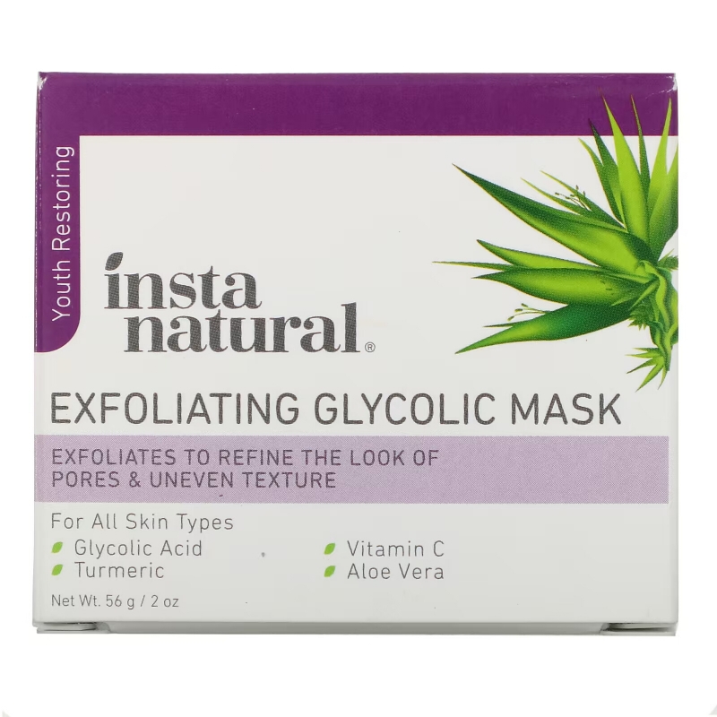 InstaNatural, Exfoliating Glycolic Beauty Mask, 2 oz (56 g)