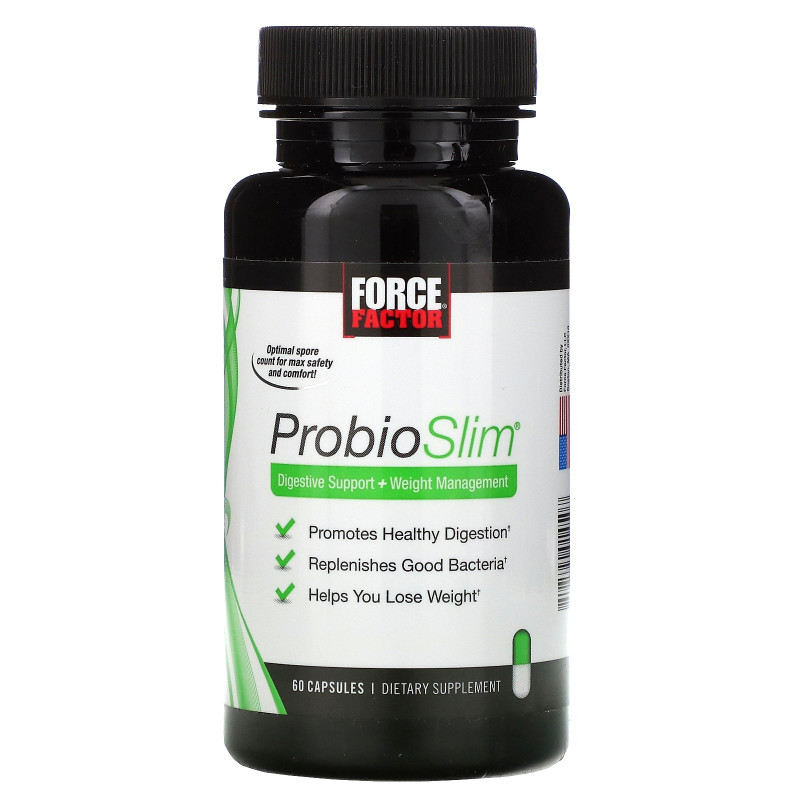 Force Factor, ProbioSlim, Digestive Support + Weight Management, 60 Capsules