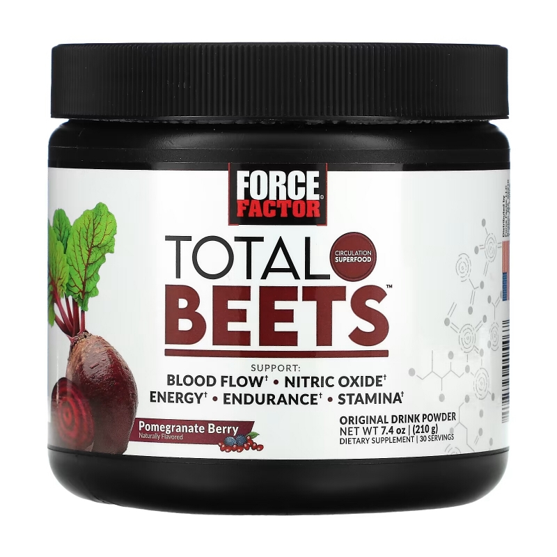 Force Factor, Total Beets, Original Drink Powder, Pomegranate Berry, 7.4 oz (210 g)