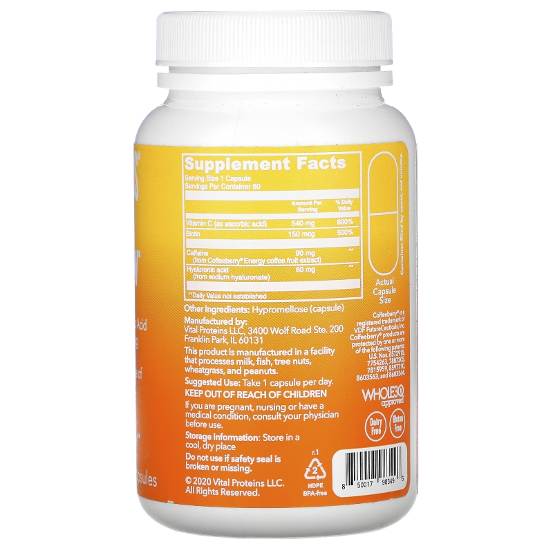 Vital Proteins, Morning Get Up & Glow , 60 Capsules