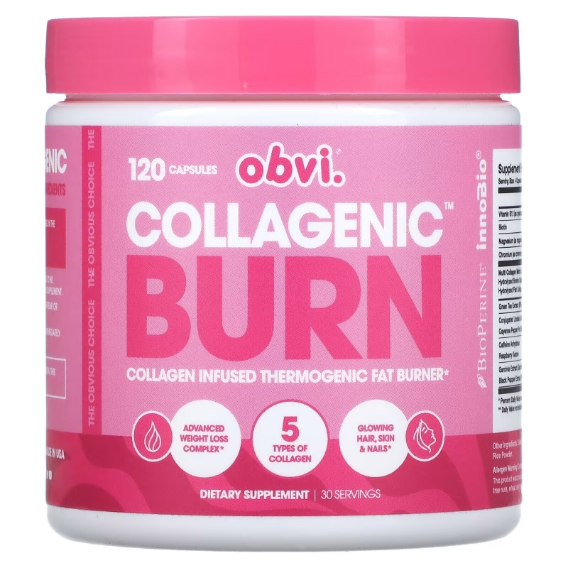 Obvi, Collagenic Burn, 120 Capsules