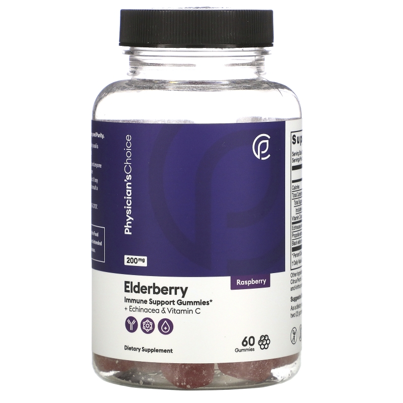 Physician's Choice, Elderberry Gummies, 60 Gummies